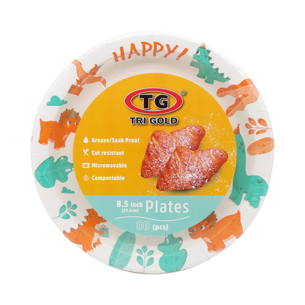 TG® Compostable Paper Plate 8.5inch 80count
