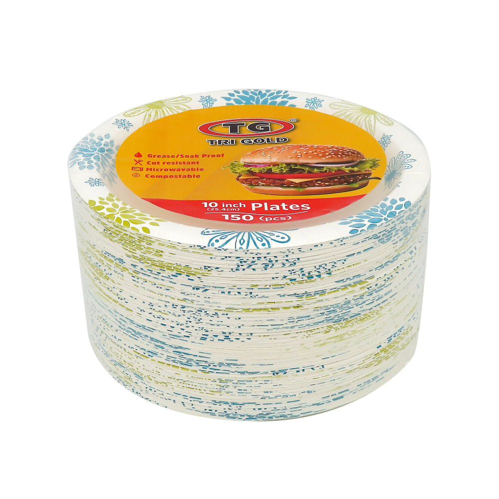 TG® Compostable Paper Deep Plate 10inch 150count