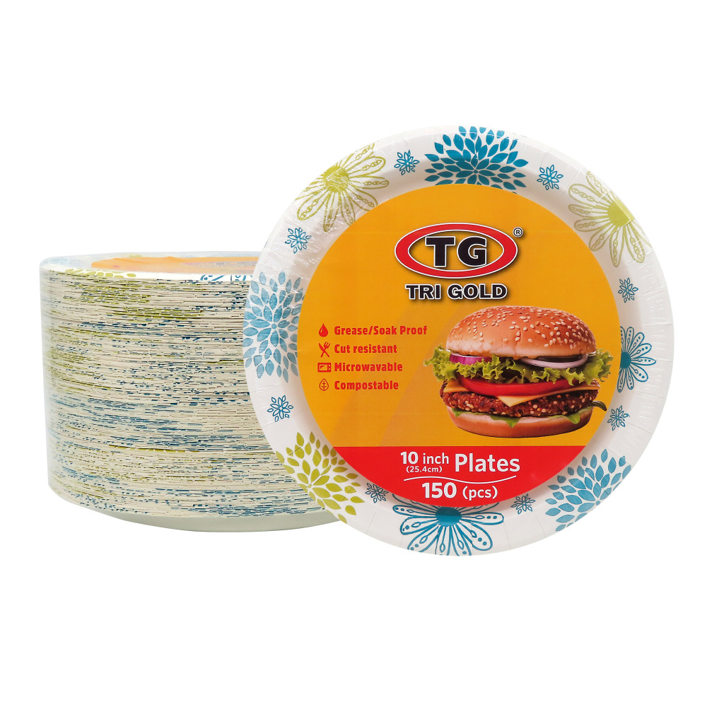 TG® Compostable Paper Deep Plate 10inch 150count