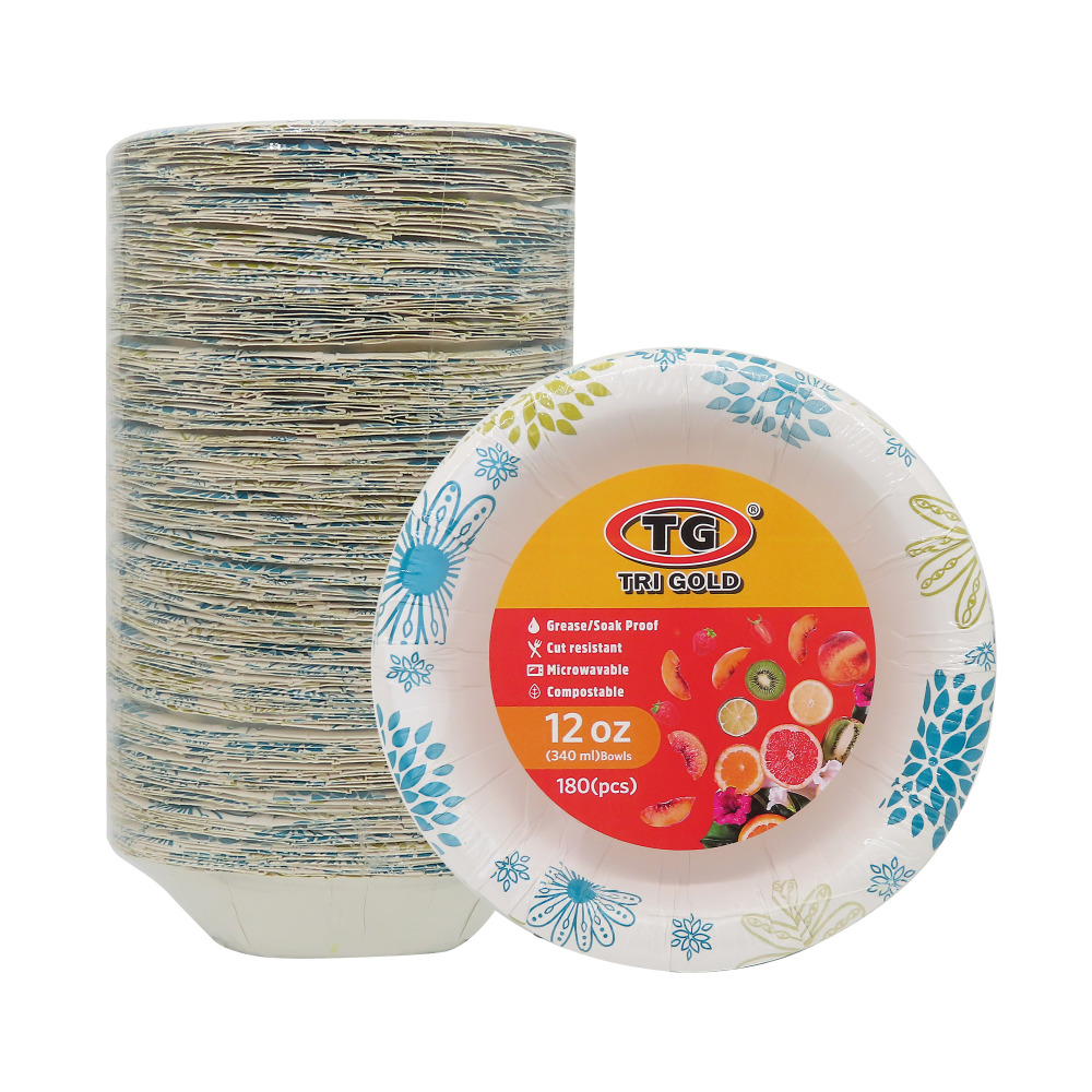 TG® Compostable Paper Bowl 12oz 180count