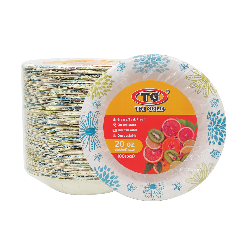 TG® Compostable Paper Bowl 20oz 100count