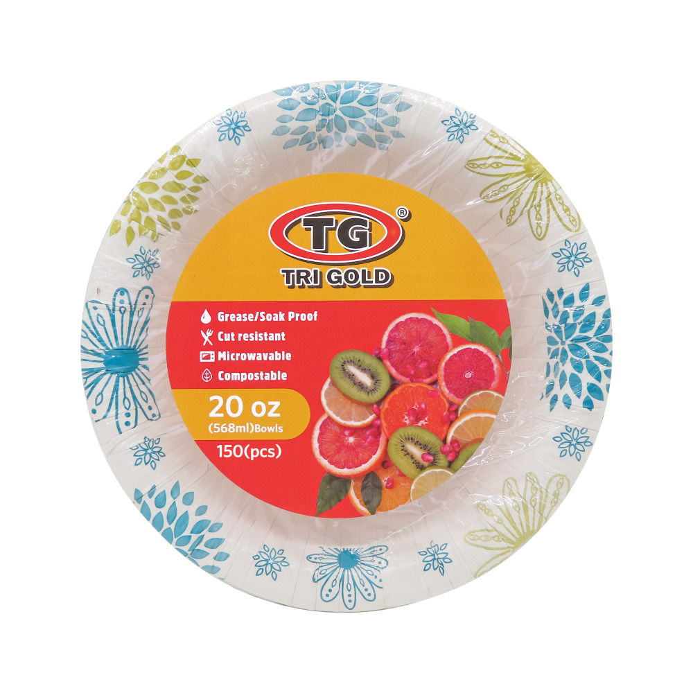 TG® Compostable Paper Bowl 20oz 150count