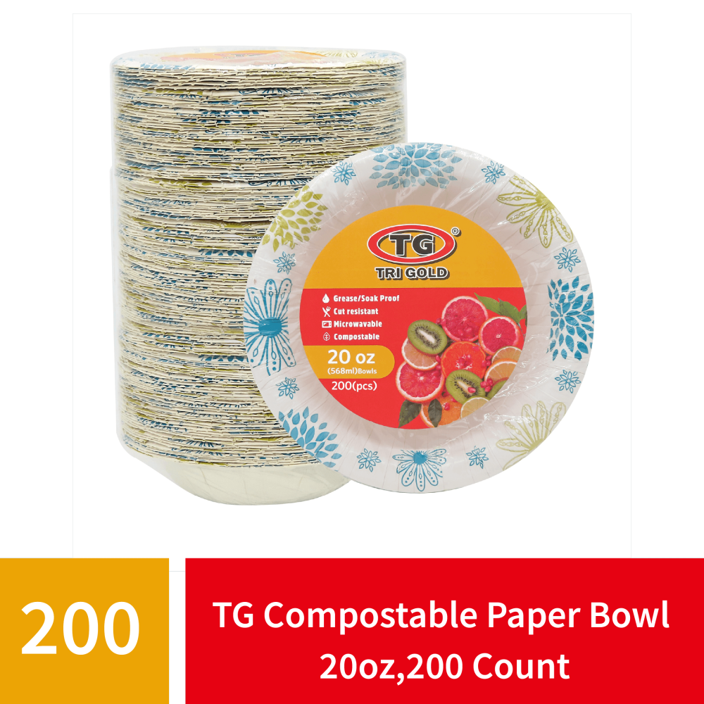 TG® Compostable Paper Bowl 20oz 200count