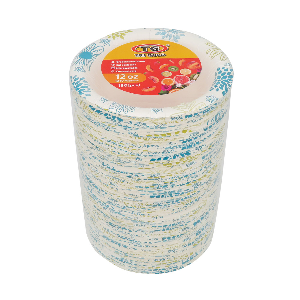 TG® Compostable Paper Bowl 12oz 180count