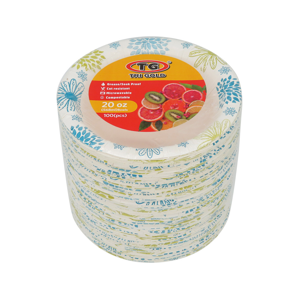 TG® Compostable Paper Bowl 20oz 100count
