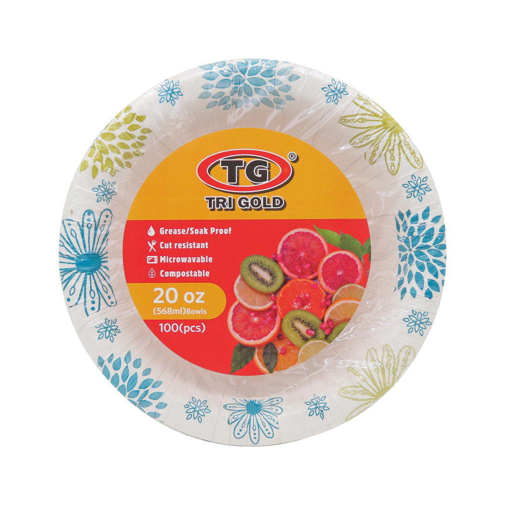 TG® Compostable Paper Bowl 20oz 100count