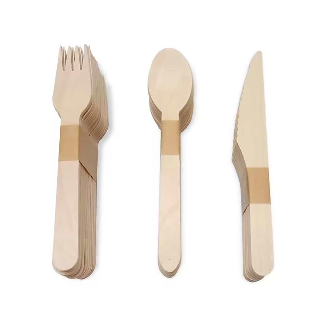 TG Compostable Wooden Cutlery 50set/150ct