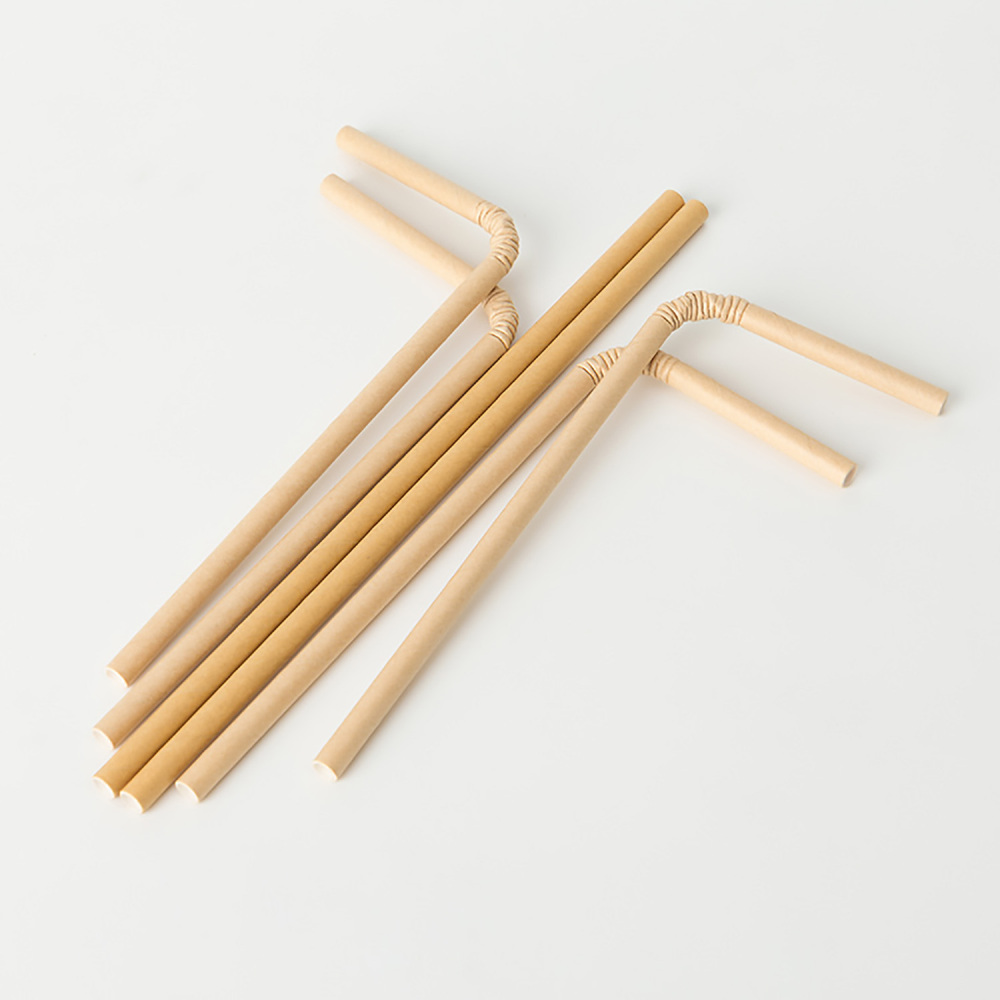 TG-Compostable Patterned Paper Straws 400cts