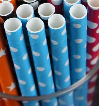 TG-Compostable Patterned Paper Straws 400cts