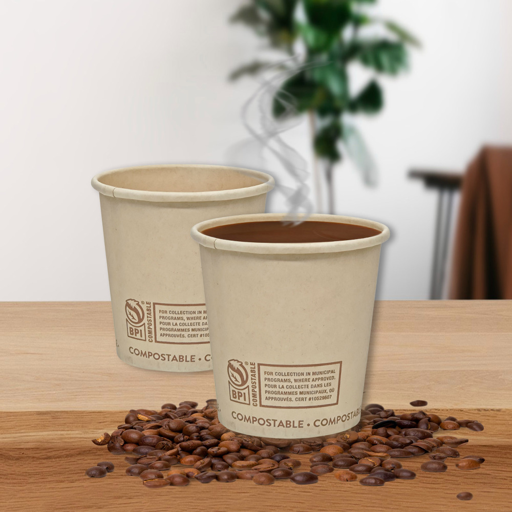 TG-COMPOSTABLE  PAPER CUPS 6.5OZ 160CT