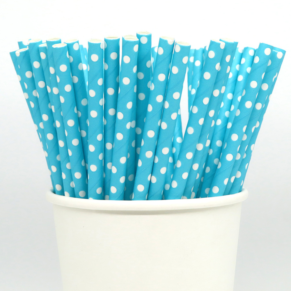TG-Compostable Patterned Paper Straws 400cts