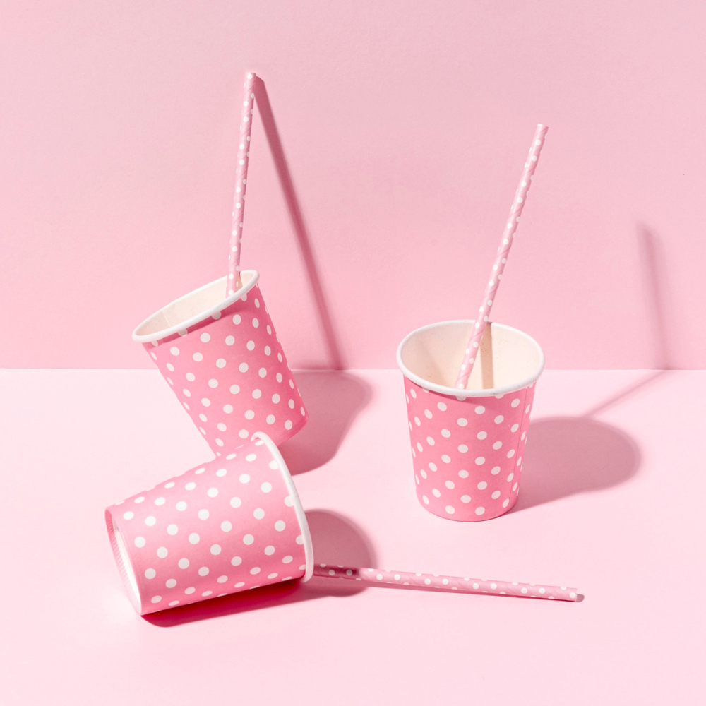 TG-Compostable Patterned Paper Straws 400cts