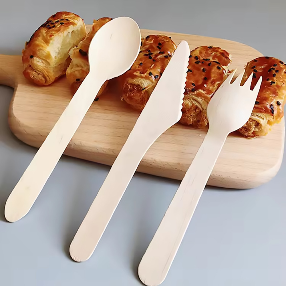TG Compostable Wooden Cutlery 50set/150ct