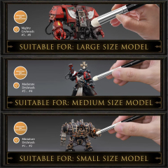 Hot Selling 6 Size Miniature Model Hobby Detail Paint Brush Set Watercolor Oil Painting