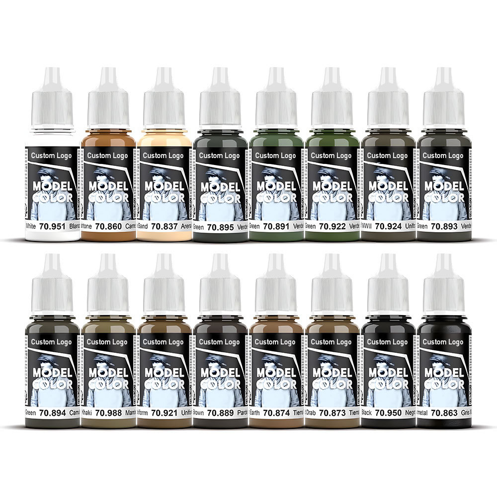 Premium Quality Plastic Scale Model Paint Set Acrylic Paints Kit for  World  II Models and Miniatures
