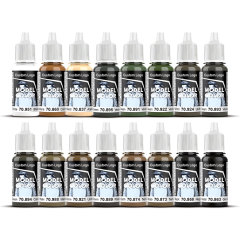 Premium Quality Plastic Scale Model Paint Set Acrylic Paints Kit for  World  II Models and Miniatures