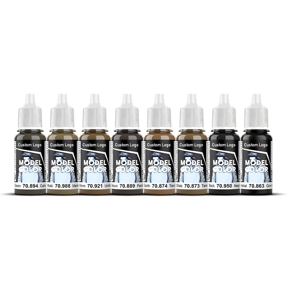 Premium Quality Plastic Scale Model Paint Set Acrylic Paints Kit for  World  II Models and Miniatures