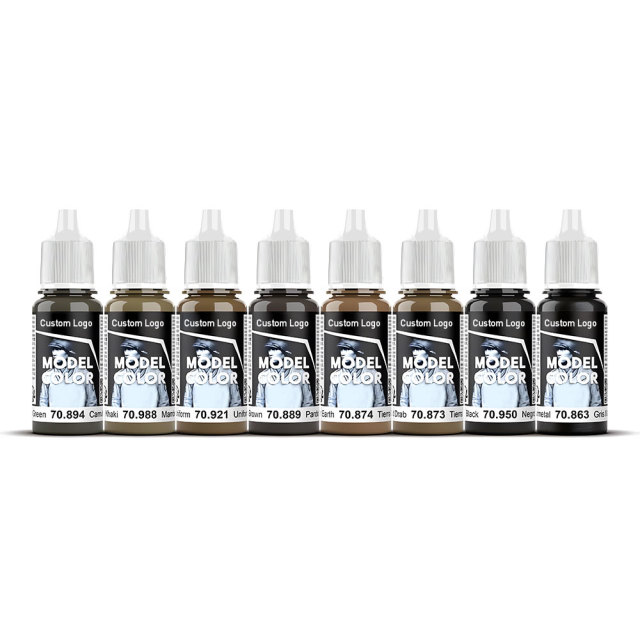 Premium Quality Plastic Scale Model Paint Set Acrylic Paints Kit for  World  II Models and Miniatures