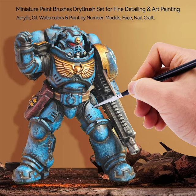 Customized Brand Micro Detail Paint Brush Set Hobby Paint Brush Fine Detail Brushes for Miniatures