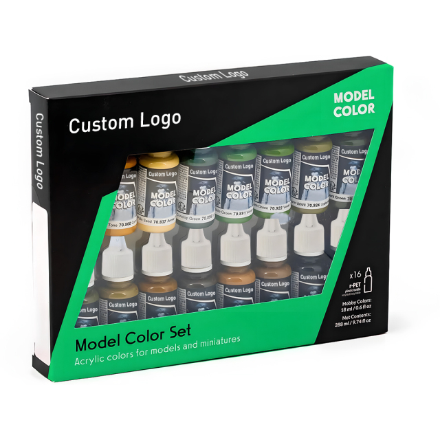 Premium Quality Plastic Scale Model Paint Set Acrylic Paints Kit for  World  II Models and Miniatures