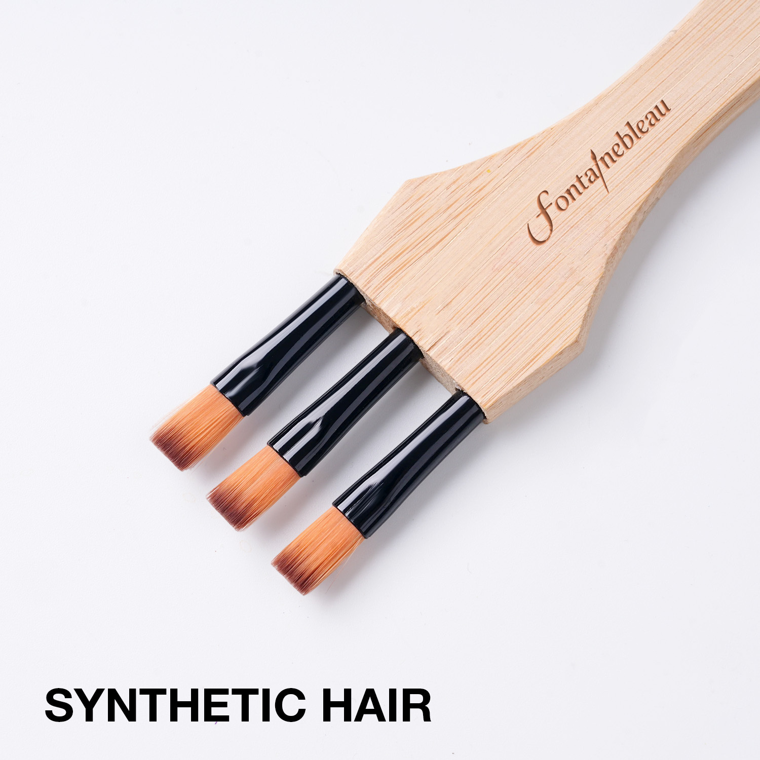 Personalized Paint Brushes Multi-Head Flat Acrylic Paint Brush Set Synthetic Wooden Handle Watercolor Brush