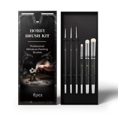 Custom Logo Hobby Toys Dry Brushes Kolinsky Detail Paint Brush Set for Miniatures