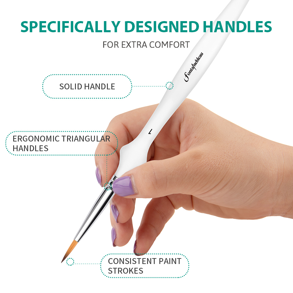 Professional Soft Precise Watercolor Paint Brush Single Wholesale OEM Artist Paint Brush for Detail Painting