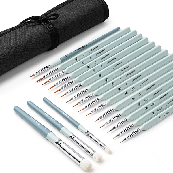 Premium Quality Micro Detail Miniature Paint Brushes Set Drybrush Small Fine Model Brushes for Hobby Painting