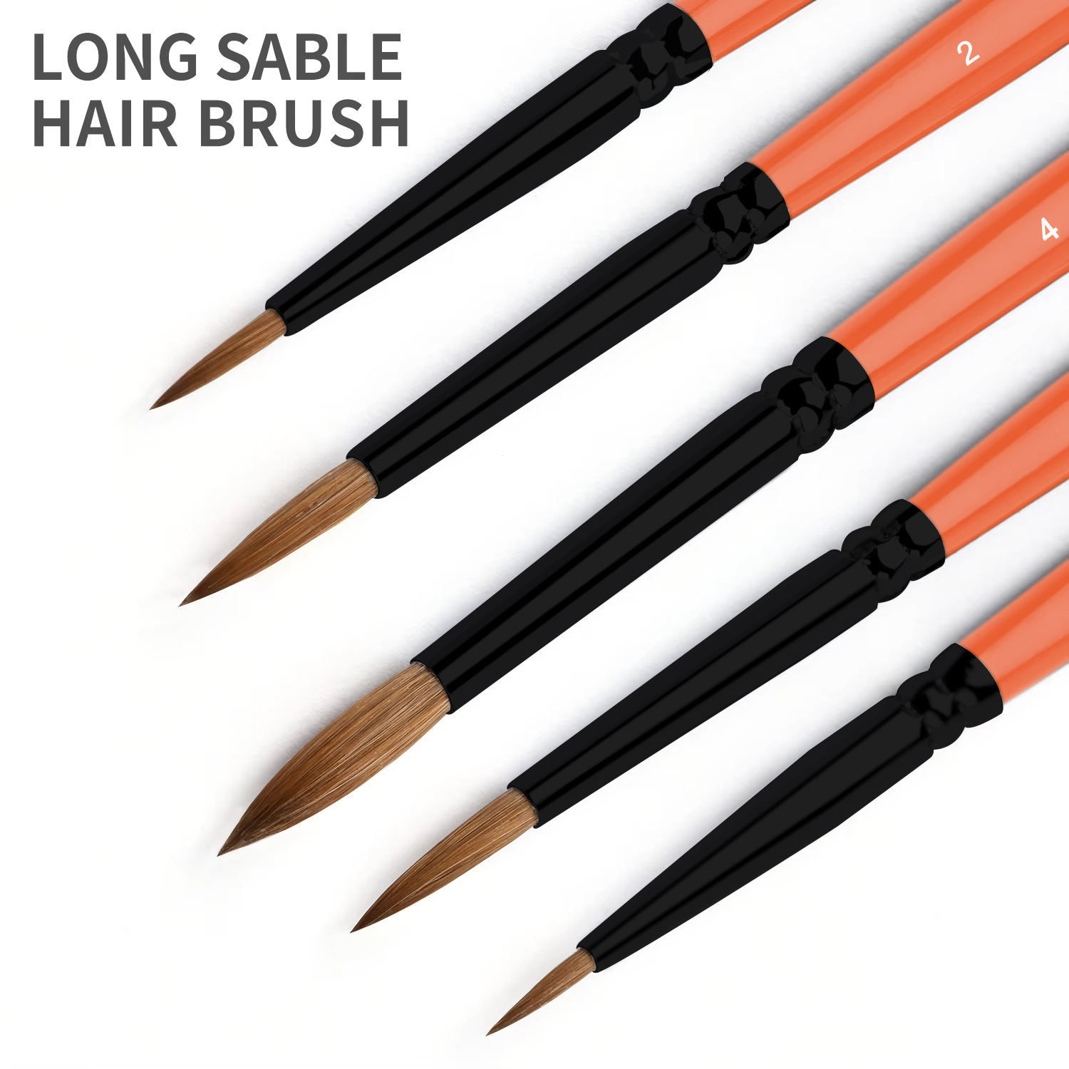 Professional Kolinsky Sable Hair Miniature Artist Paint Brushes Set for Acrylic Oil Watercolor Painting