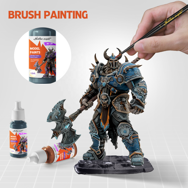 New Arrival Game Painting Model Metallic 33 Colors 15ml 17ml Miniature Paint Brush Set Usage Model Paints for Miniatures