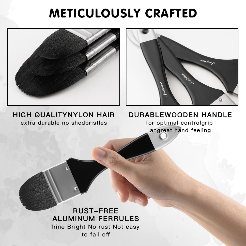 Professional Flexible Squirrel Hair Watercolor Paint Brush Wholesale OEM Artist Paint Brush for Art Students