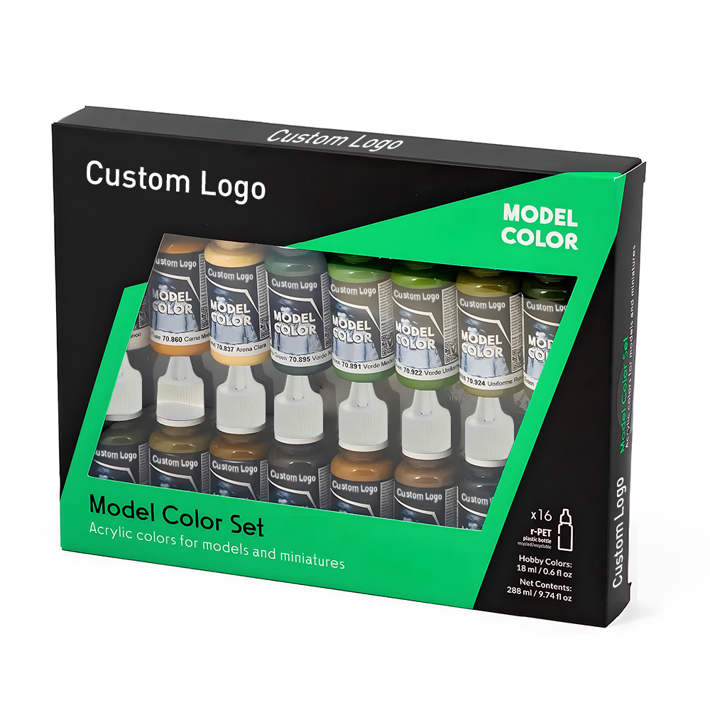 Premium Quality Plastic Scale Model Paint Set Acrylic Paints Kit for  World  II Models and Miniatures