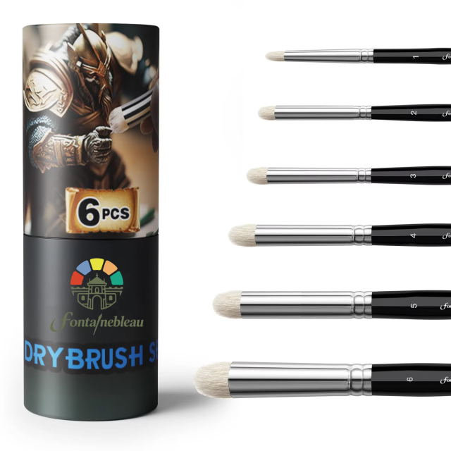 Hot Selling 6 Size Miniature Model Hobby Detail Paint Brush Set Watercolor Oil Painting