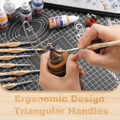 15 PCS High Quality Sable Miniature Painting Brush Model Detail Paint Brush Set