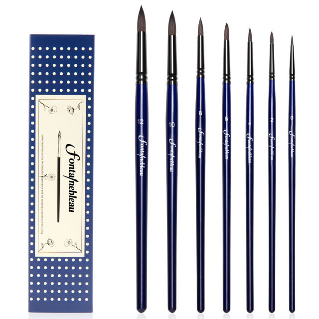 Exclusive Handmade Soft Natural Watercolor Paint Brush Wholesale OEM Artist Paint Brush for Professional Watercolor Painting