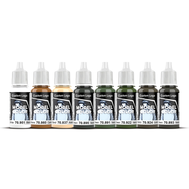 Premium Quality Plastic Scale Model Paint Set Acrylic Paints Kit for  World  II Models and Miniatures