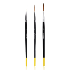 High Quality Wooden Handle Watercolor Painting Brush Professional Kolinsky Red Sable Artist Detail Paint Brush Set