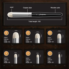 Hot Selling 6 Size Miniature Model Hobby Detail Paint Brush Set Watercolor Oil Painting