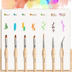 15 PCS High Quality Sable Miniature Painting Brush Model Detail Paint Brush Set
