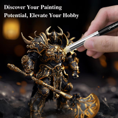 Masterclass Drybrush Set Hobby Detail Paint Brush Set 3 Sizes for Advanced & Professional Art Miniature Watercolor Oil Painting