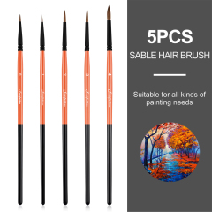 Professional Kolinsky Sable Hair Miniature Artist Paint Brushes Set for Acrylic Oil Watercolor Painting
