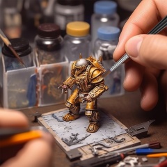 Custom Logo Hobby Toys Dry Brushes Kolinsky Detail Paint Brush Set for Miniatures