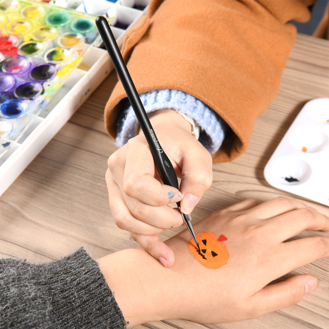 10pcs Fine Tip Details Synthetic Hair Artist Watercolour Brushes Miniature Oil Paint Artist Brush