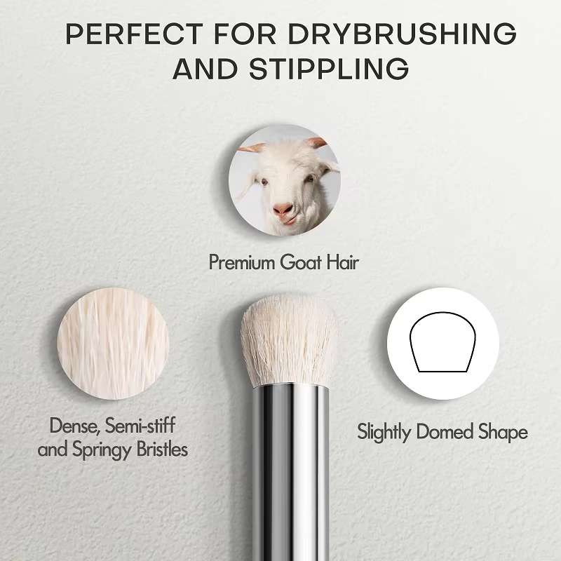High Quality Wool Drybrush Set Nylon Miniature Detail Artist Paint Brush Drawing Pen Kit 5/0#