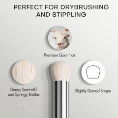 High Quality Wool Drybrush Set Nylon Miniature Detail Artist Paint Brush Drawing Pen Kit 5/0#