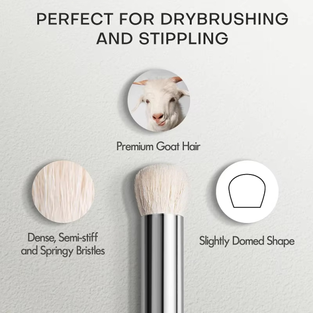 High Quality Wool Drybrush Set Nylon Miniature Detail Artist Paint Brush Drawing Pen Kit 5/0#
