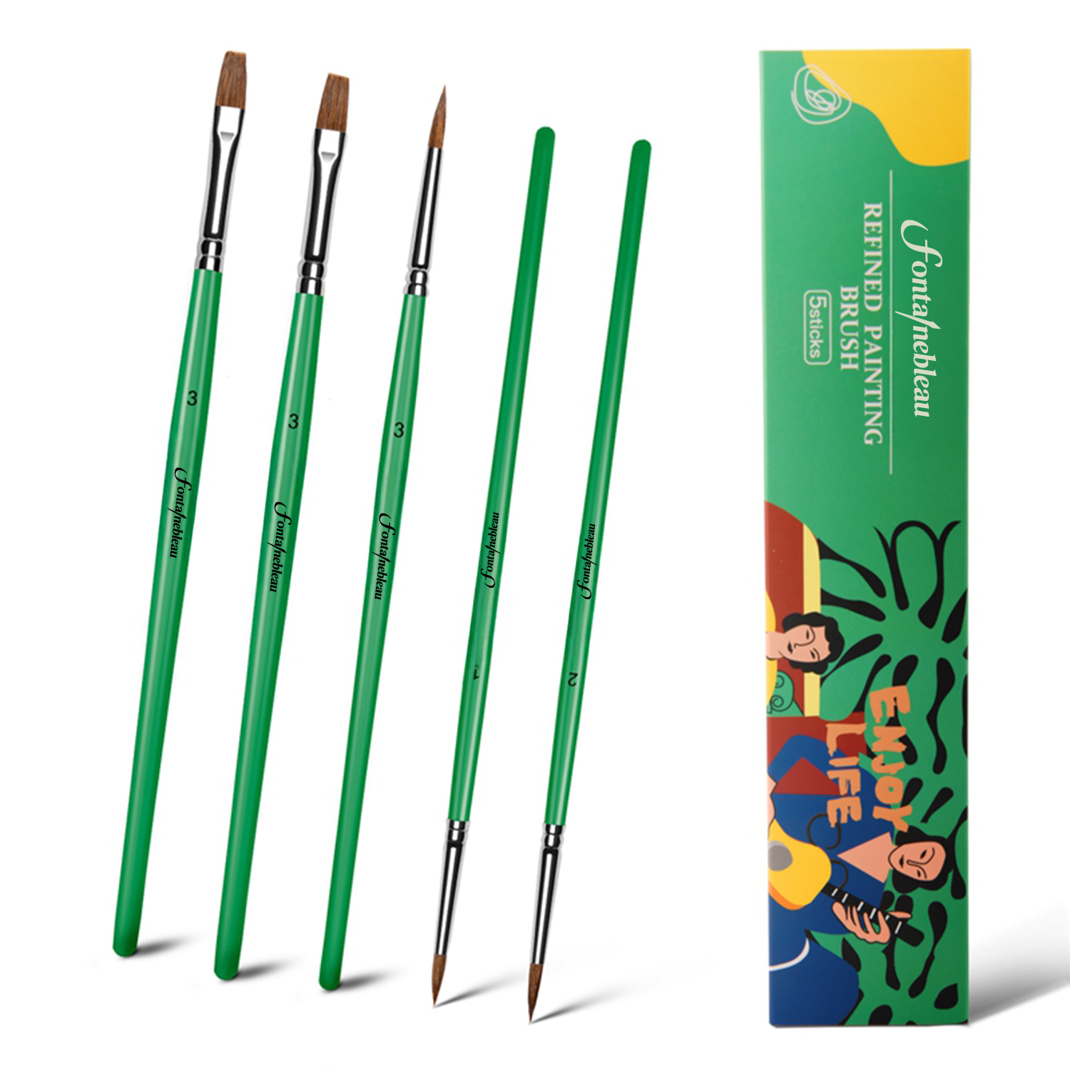Professional Eco Friendly Pony Hair Watercolor Paint Brush Set Factory OEM Artist Paint Brush Supplier
