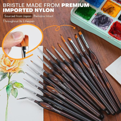 Customized Logo Hobby Brushes Miniatures Dry Brush Miniature Painting Dry Brush Set