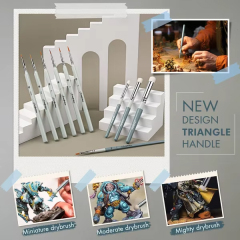Premium Quality Micro Detail Miniature Paint Brushes Set Drybrush Small Fine Model Brushes for Hobby Painting