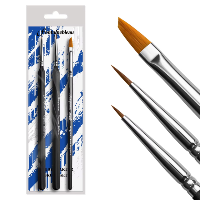 Drybrush Regiment Model Paint Brush Fine Detail Tip Paint Brush Miniature Small Paint Brush Set  for Model Painting